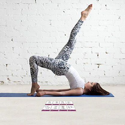 NewMe Fitness Pilates Workout Cards - 50 Card Exercise Deck - style: Pilates