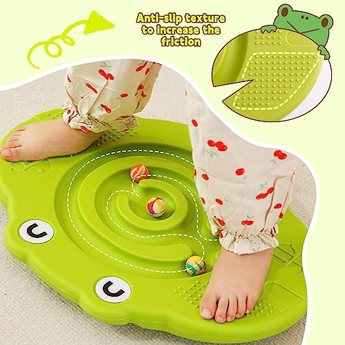 Kids Balance Board Wobble Board with Maze & Stepping Stones