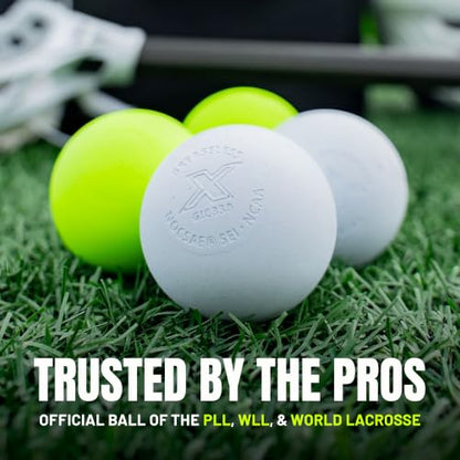 PEARL X Greaseless Lacrosse Balls by Guardian Innovations - Official Ball of NCAA Championships - Meets NOCSAE Standards and SEI/NCAA Certified - color: Orange, size: 20 Pack