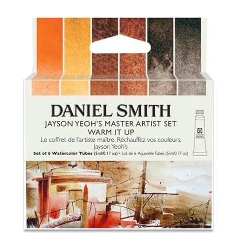 DANIEL SMITH Jayson Yeoh Master Artist Set Warm It Up Set 6 Watercolor 5ml Tubes (total 6 pieces) 285610461
