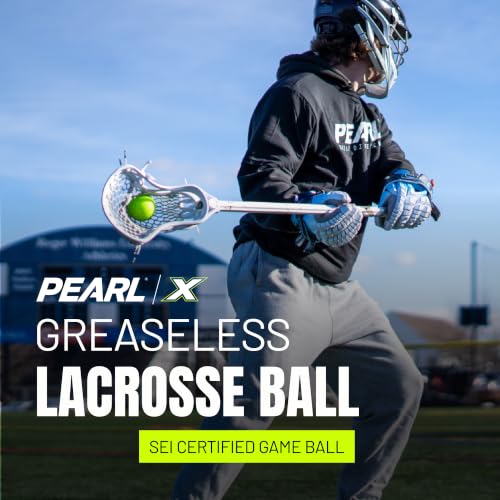 PEARL X Greaseless Lacrosse Balls by Guardian Innovations - Official Ball of NCAA Championships - Meets NOCSAE Standards and SEI/NCAA Certified - color: Yellow, size: 100 Pack