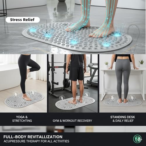 KAELIS Upgraded Liquid Silicone Acupressure Reflexology Foot Massage Mat