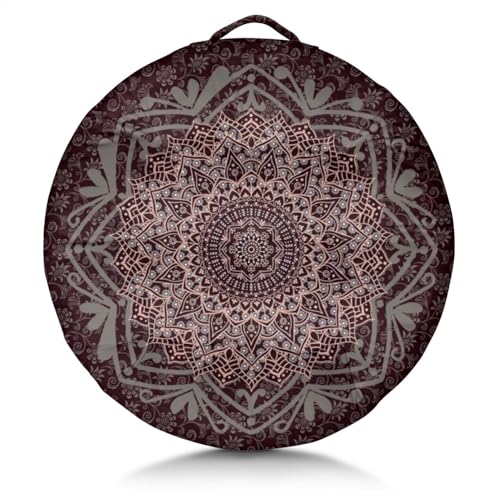 Meditation Cushion, Floor Pillows for Sitting, Meditation Pillow for Tatami Living Room, Yoga Sitting, Floor Pillow in Home & Outdoor, Memory Foam Added, 22x22 Inch - color: Mandala N, size: Round