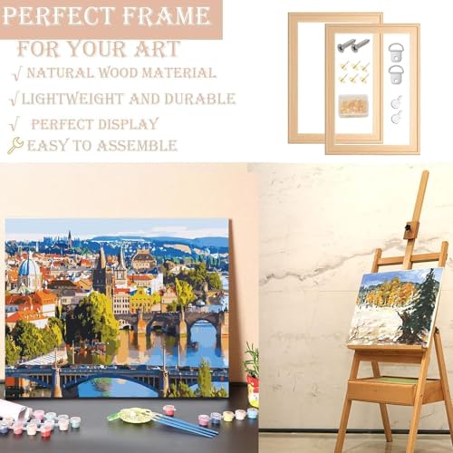 2 Pack 11"x 14" DIY Wood Canvas Stretcher Bars, Canvas Frames Kit-Easy to Assemble,Wooden Frames Kit for Oil Painting,Canvas Painting，Embroidery Stitch and Needlepoint Arts Supplies (11 * 14) - size: 14"X11"