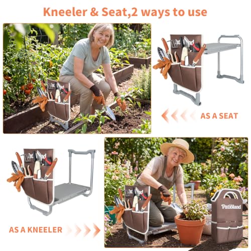 Garden Kneeler and Seat Heavy Duty, Kneeling Bench for Gardening - color: Gray-modle C