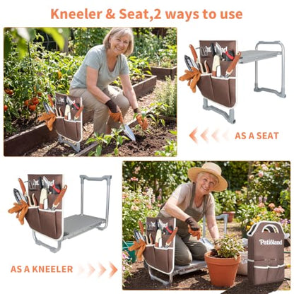 Garden Kneeler and Seat Heavy Duty, Kneeling Bench for Gardening - color: Gray-modle C