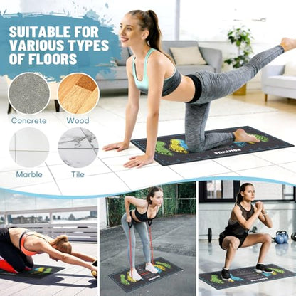 31.5'' X 13.8'' Anti-Slip Squat Mat with Foot Position Guides, Professional-Grade Exercise Mat Perfect for Squats, Leg Training and Lunges, Enhancing Muscle Activation, Versatility and Safety for Home Fitness Enthusiasts - color: Gray