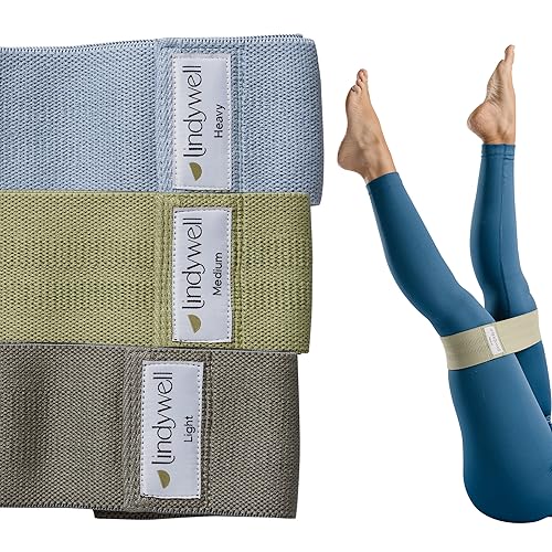 Lindywell Grata Mat Sky Blue, Resistance Bands and Weights Sky Blue Bundle
