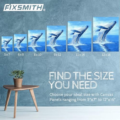 FIXSMITH Canvas Boards for Painting 8x10 Inch, Super Value 24 Pack White Blank Canvas Panels, 100% Cotton Primed, Painting Art Supplies for Professionals, Hobby Painters, Students & Kids - size: 8"×10" (Pack of 2)