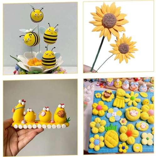 Air Dry Clay Lightweight, Flexible Modeling Clay for Adults Arts and Crafts | Professional & Moldable, Soft & No-Stick, Polymer Clay for Sculpting, Molding,Anime Figures,Making Costumes,DIY Projects - color: Yellow