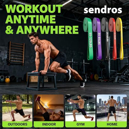 Resistance Bands, Pull Up Resistance Bands, Men's and Women's Fitness Training Bands, Suitable for Stretching, Training, and Physical Therapy - color: Multicolor (5-125LBS)