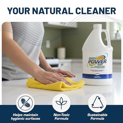 Earth Power Hypochlorous Acid 500 PPM Multipurpose Cleaner – 1 Gallon - style: 1 Gallon