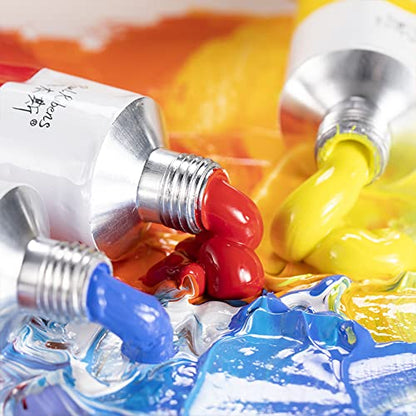 Paul Rubens Oil Paint, 12 Neon Colors, 50ml Large Tubes, Faster Drying Time | High Saturation, Art Supplies for Artists, Students, Beginners - color: 12 Neon Colors