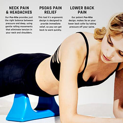 PSO-RITE Psoas Muscle Release Tool – Made in USA, Patented Deep Tissue Massage Device for Your Back, Hip Flexor & Trigger Point Relief, Night Black - color: Night Black