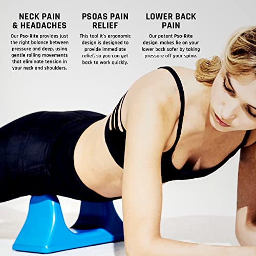 PSO-RITE Psoas Muscle Release Tool – Made in USA, Patented Deep Tissue Massage Device for Your Back, Hip Flexor & Trigger Point Relief - Sunset Red - color: Sunset Red