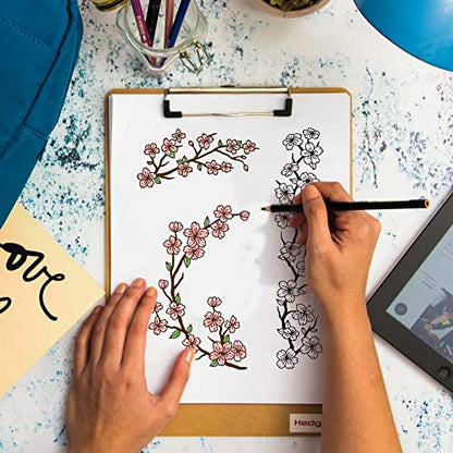 OLYCRAFT 2pcs 8.6x11 Inch Sakura Silk Screen Printing Stencils Self-Adhesive Silk Screen Stencils Cherry Blossom Border Screen Stencils Reusable Mesh Transfers for Painting on Wood T-Shirts Bags - color: Sakura