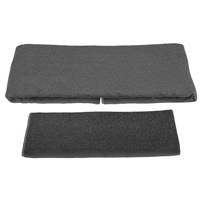 BalanceFrom 7-Piece Yoga Set with 71x24x1 Inches Extra Thick Mat and Carrying Sling – Includes 2 Blocks, Stretch Strap, 2 Towels, and Knee Pad for Home, Studio, and Gym Workouts - color: Gray