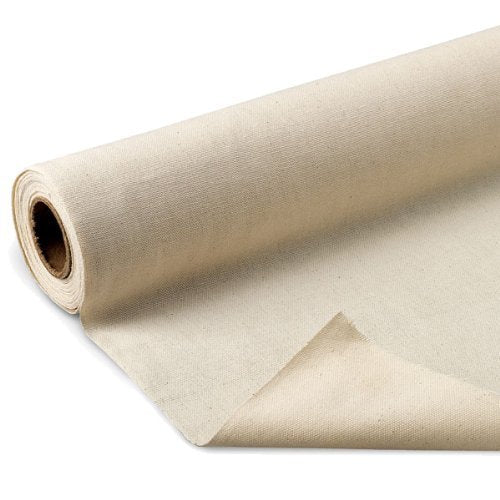 AK Trading CO. | Premium 10oz Natural Cotton Duck Canvas Fabric | Heavyweight | 63'' Wide | Arts & Crafts, Upholstery, Home Projects - 1 Yard - color: Natural, size: 1 YARD