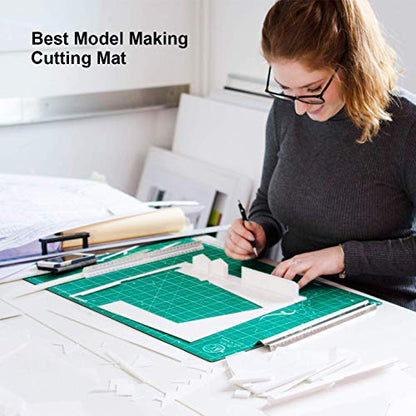 KC GLOBAL A1 (36"x24") Self-Healing Cutting Mat (Dark Green) - Sturdy, Reversible, Eco-Friendly, Non-Slip. Premium Desk Mat for Crafters, Quilters, and Hobbyist - color: Dark Green, size: 36"L x 24"W