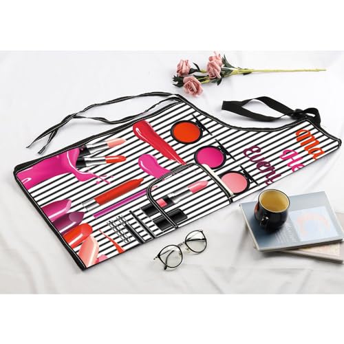MBMSO Makeup Artist Aprons with Pockets Makeup Apron for Artist Esthetician Gift Cosmetology Student Gift Aprons - color: Makeup Heal Apron