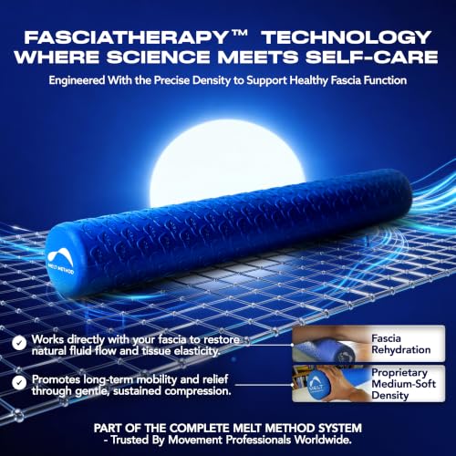 Melt 36-Inch Soft Foam Roller Myofascial Release Physical Therapy | Full Body Gentle Compression, Muscle Tension Relief, Posture Improvement, Nervous System Support