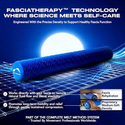 Melt 36-Inch Soft Foam Roller Myofascial Release Physical Therapy | Full Body Gentle Compression, Muscle Tension Relief, Posture Improvement, Nervous System Support