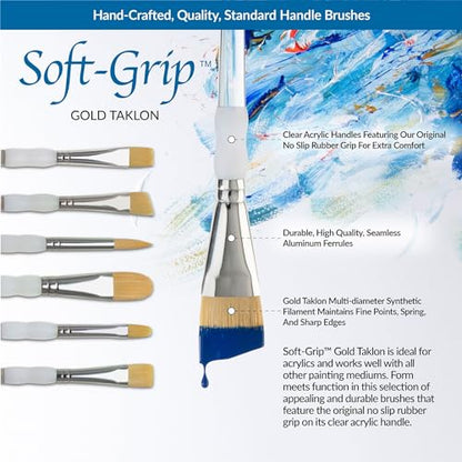 Royal & Langnickel SG-304 5 Piece Flat Brush Set
