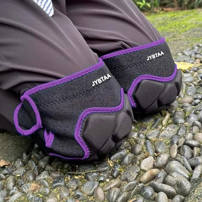Gardening Knee Pads for Women, Thick Cushion with Straps, Purple XL, 1 Pair - color: Bear Purple, size: X-Large