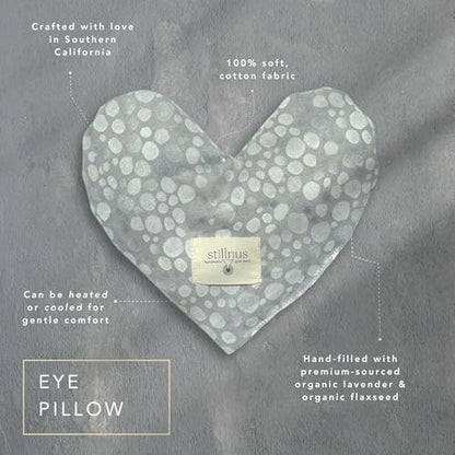 Stillnus Weighted Heart Eye Pillow & Eye Mask – Gift for Women, Pebble - style: Moon