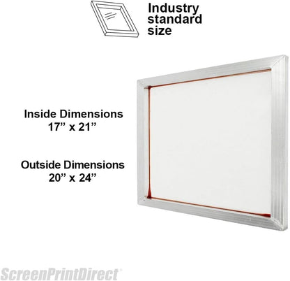 Aluminum Screen Printing Frame 23x31-40 Count White Mesh Silk Screen | Pre-Stretched Screen Printing Frame, Aluminum Screen Mesh, High Tension, Mesh Counts 40-230 Available, Made In USA - size: 40