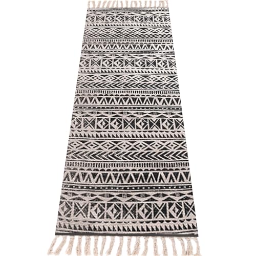nuveti Cotton Yoga Mat - Absorbent, Grippy Tight Weave, Ashtanga & Hot Yoga Rug, Helps with Slippery Hands & Feet - color: BoBi-New