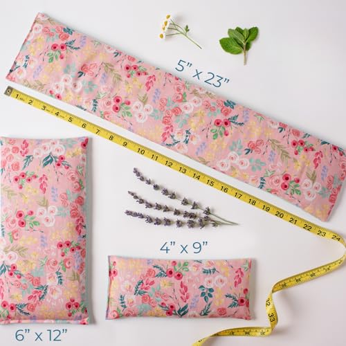 Heating Packs Microwavable, Lavender Microwave Heating Pad, Aromatherapy Heating Pad, Moist Heat Therapy, Cooling Therapy, Herbal Therapeutic Healing, Lavender Eye Pillow, Flax Seed Dried Herbs
