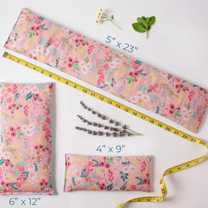 Heating Packs Microwavable, Lavender Microwave Heating Pad, Aromatherapy Heating Pad, Moist Heat Therapy, Cooling Therapy, Herbal Therapeutic Healing, Lavender Eye Pillow, Flax Seed Dried Herbs