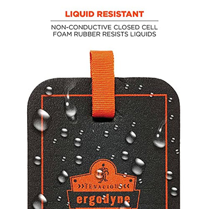 Ergodyne - 18565 ProFlex 365 Mini Kneeling Pad with Carabiner, 4" x 6" x 1", Black - style: Pad with Carabiner
