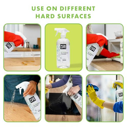 Better Life All Purpose Cleaner - Multipurpose Home and Kitchen Cleaning Spray for Glass, Countertops, Appliances, Upholstery & More - Multi-surface Spray Cleaner - 32oz (Pack of 2) Unscented - size: 32 Fl Oz (Pack of 2)