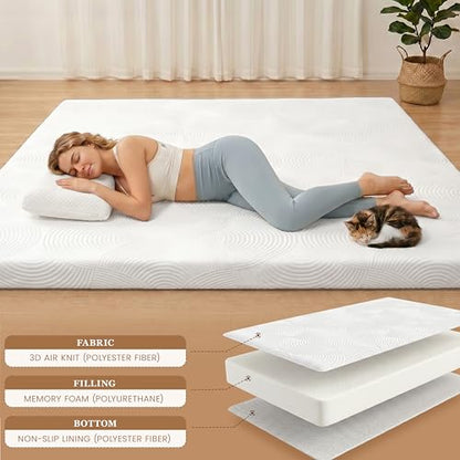 Japanese Floor Mattress,3.5"Thicken Futon Mattress Tatami Mat Queen | with Non-Slip Bottom,Removable Washable Cover,Foldable Mattress Tatami Mat Sleeping Pad,White Geometric,(80''x60'') - color: Ma1-white Geometric, size: Queen (80" X 60")