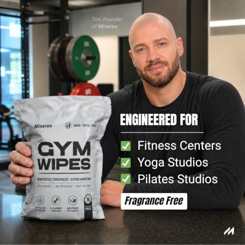 Gym Wipes Refill - Fitness Equipment & Yoga Mat, Unscented 800 ct - size: Single