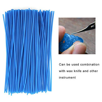 Casting Wax Lines, 1mm Round Wax Wire Jewelry Wax Line Jewelry Modeling Making Ring Modeling Making Tool for DIY Craft Ring Making - size: 1mm