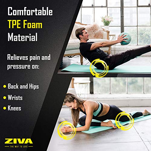ZIVA TPE Yoga Mat 5mm - color: Black