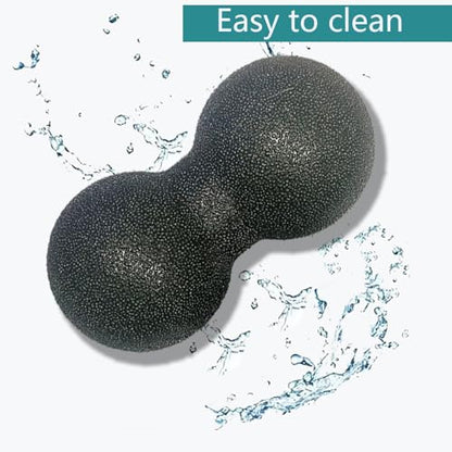Peanut Massage Ball, Double Lacrosse Foam Roller for Physical Therapy, Firm | Deep Tissue Exercise, Myofascial Release, Muscle Knots Acupoint Relief, Trigger Point Tool for Neck Back Feet Waist Pain