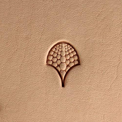 DandS ltd Leather Stamp Tool Kit, Dragon Scale, Professional Steel Craft Tool for Leatherworking, Embossing, Carving & Stamping Leather Projects, Belts & DIY Projects Compatible with Mallet #392KIT - color: Dragon Scale Kit
