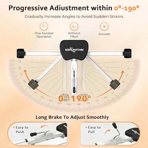 BODY RHYTHM Leg Stretcher - Split Machine for Leg Stretching - Flexibility Stretching Equipment - Ballet, Yoga, Dance, Martial Arts, MMA - Home Yoga Gym Fitness - color: Black