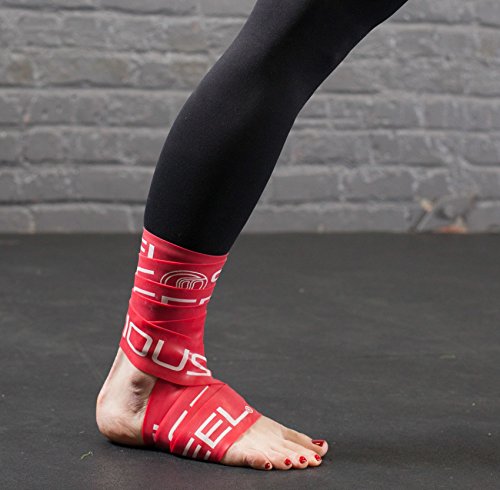 Serious Steel Mobility & Recovery (Floss) Bands |Compression Band | Tack & Flossing Band (7' L x 2" W) - color: Single - Red