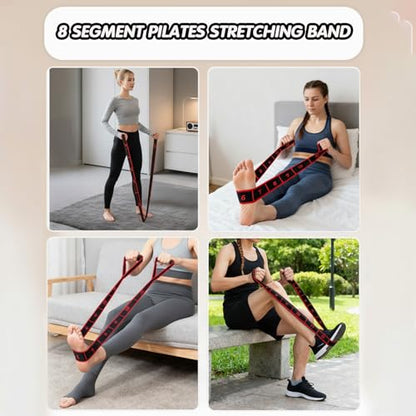Fitness Resistance Band with Handles, Number Stretch Resistance Band