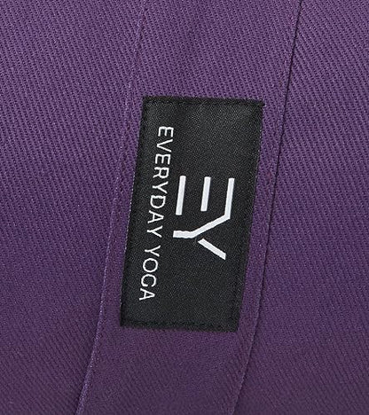 Everyday Yoga Premium Bolster, Soft Meditation Pillow, Multi-Colors | Carry Handle, Lightweight Cushion, Removable & Machine-Washable Cover, For Restorative Yoga & Relaxation - color: Plum, style: A. High Impact - Rectangular