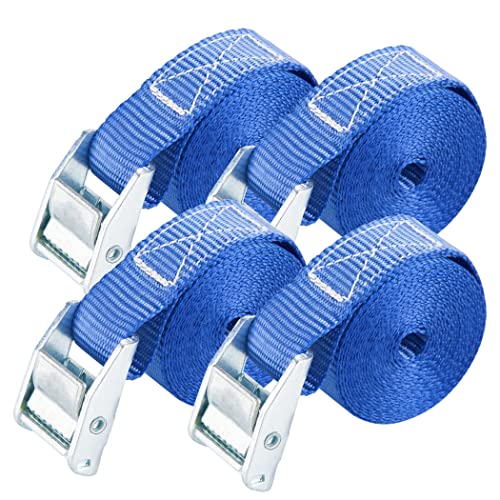 Cartman 1" x 12' Lashing Straps Up To 600lbs,4pk Blue - color: Blue, size: 4 PK