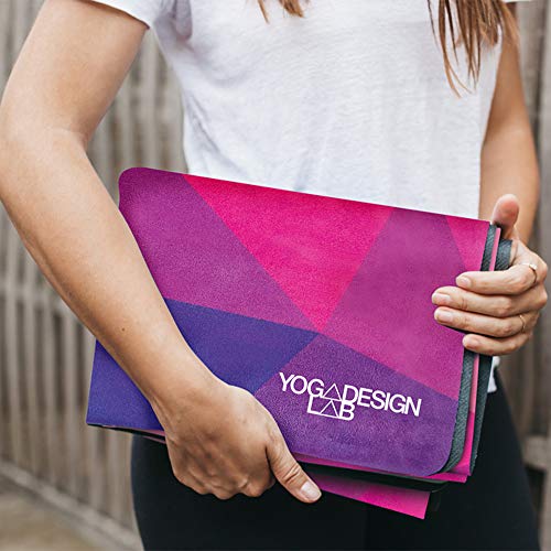 YOGA DESIGN LAB | The Combo Yoga Mat | Eco Luxury | Ideal for Hot Yoga, Power, Bikram, Ashtanga, Sweat | Studio Quality | Includes Carrying Strap! - color: Geo, size: 1.5mm