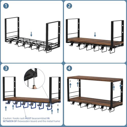 TJ.MOREE 2 Tier Floating Shelf Compatible with Tonal Accessories Wall Mount