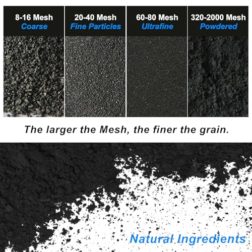 Pure Graphite Powder, 44-Micron Ultra-Fine Graphite Powder, Excellent Dry Powdered Graphite's Lubricant, Amazing Artistic Powdered Graphite's for Sketching, Drawing, Pencils, Locks - 8 oz - size: 8 oz