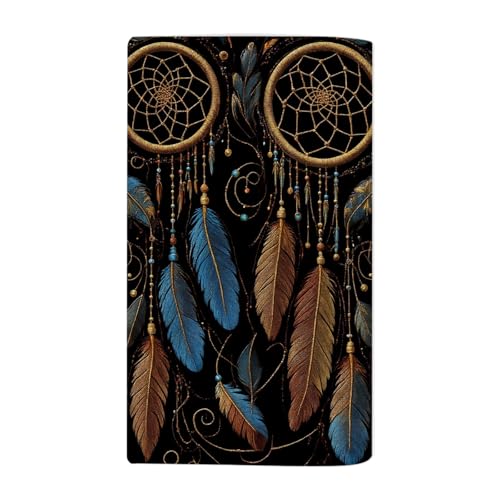 Dream Catcher American India Ethnic Style Beach Towel Magic Tribal Feathers Face Towels Suit Travel Sports Pool Swimming Bath Camping Spa Gym Yoga,15x30 Inch - color: Dream Catcher American India Ethnic Style
